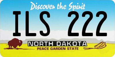 ND license plate ILS222