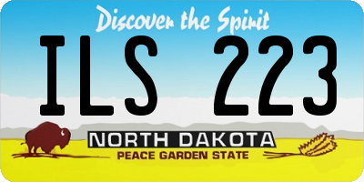 ND license plate ILS223