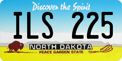ND license plate ILS225