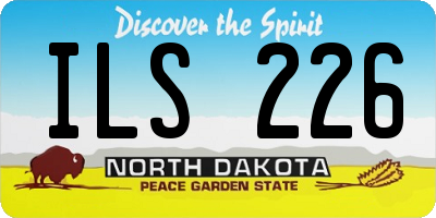 ND license plate ILS226