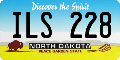 ND license plate ILS228
