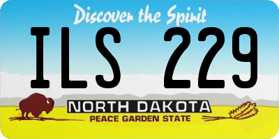 ND license plate ILS229