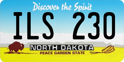 ND license plate ILS230