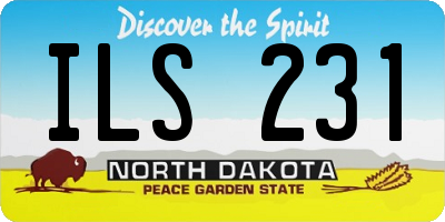 ND license plate ILS231