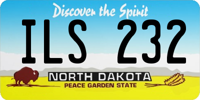ND license plate ILS232