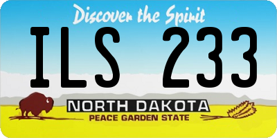 ND license plate ILS233