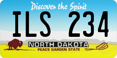 ND license plate ILS234