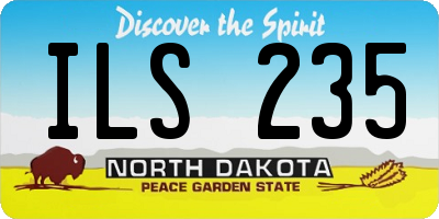 ND license plate ILS235