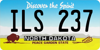 ND license plate ILS237