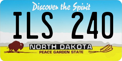ND license plate ILS240