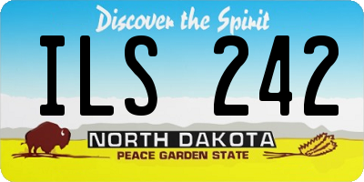 ND license plate ILS242