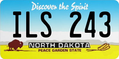 ND license plate ILS243