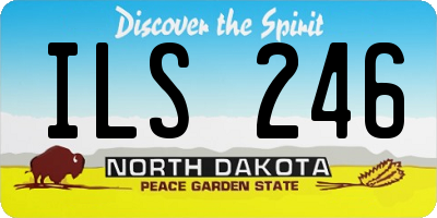 ND license plate ILS246