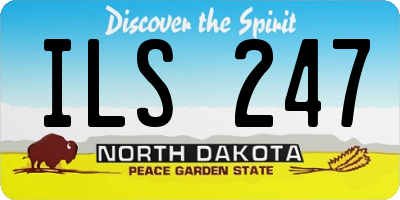 ND license plate ILS247