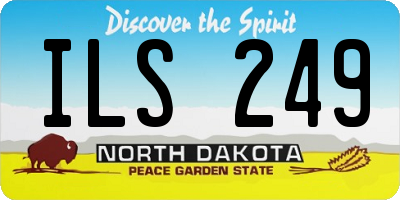 ND license plate ILS249