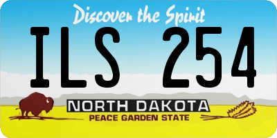 ND license plate ILS254