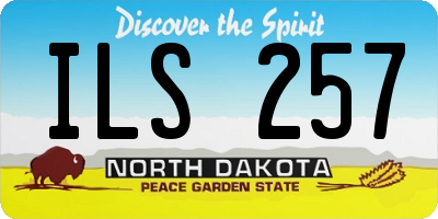 ND license plate ILS257