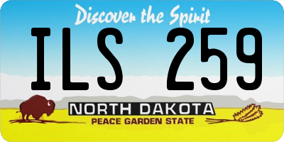 ND license plate ILS259