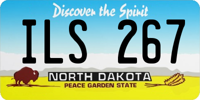 ND license plate ILS267