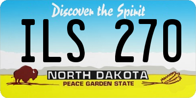 ND license plate ILS270