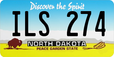 ND license plate ILS274
