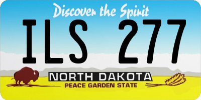 ND license plate ILS277
