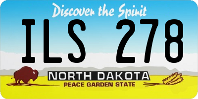 ND license plate ILS278