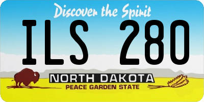 ND license plate ILS280