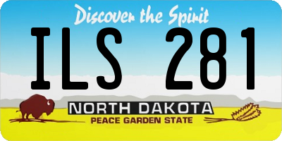 ND license plate ILS281