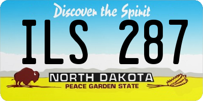 ND license plate ILS287