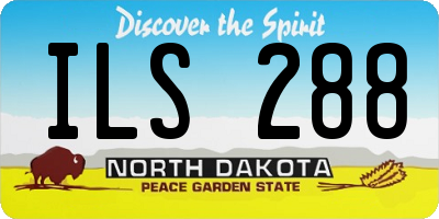 ND license plate ILS288