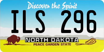 ND license plate ILS296