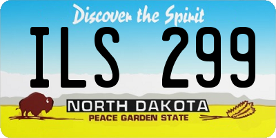 ND license plate ILS299