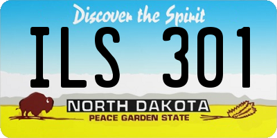ND license plate ILS301