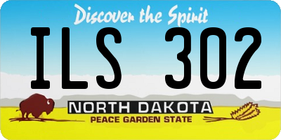 ND license plate ILS302