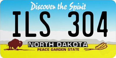 ND license plate ILS304