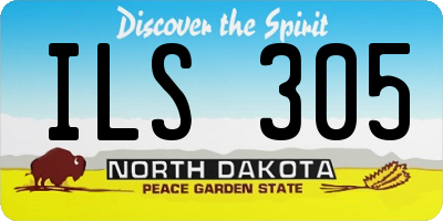 ND license plate ILS305
