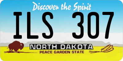 ND license plate ILS307
