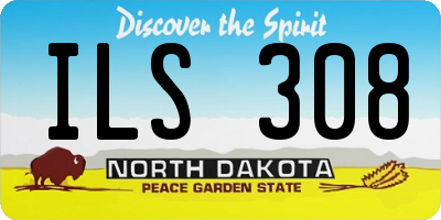 ND license plate ILS308