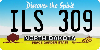 ND license plate ILS309