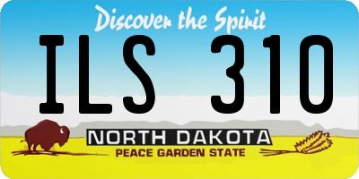 ND license plate ILS310