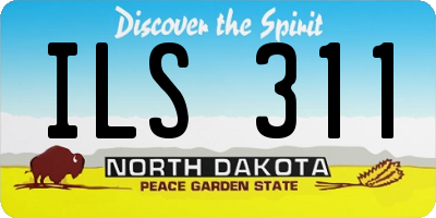ND license plate ILS311