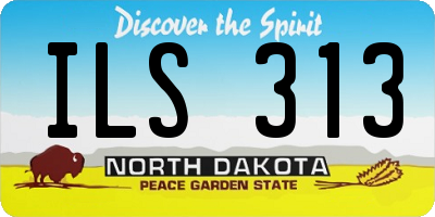 ND license plate ILS313