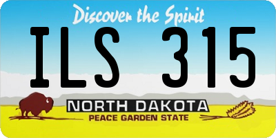 ND license plate ILS315