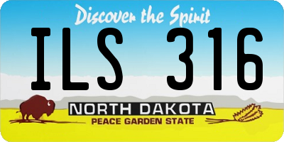 ND license plate ILS316
