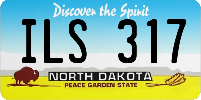 ND license plate ILS317