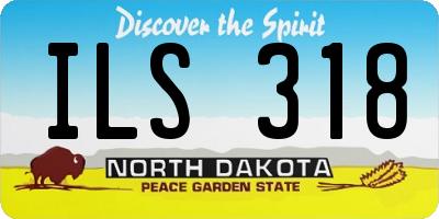 ND license plate ILS318
