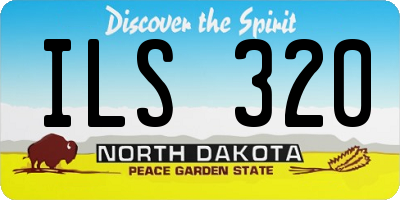 ND license plate ILS320