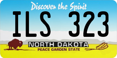 ND license plate ILS323