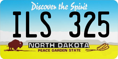 ND license plate ILS325